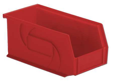 Hang/stack Bin,5hx5-1/2wx10-7/8d,red (1