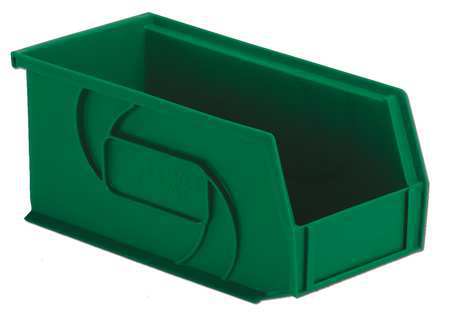 Hang/stack Bin,5hx5-1/2wx10-7/8d,green (