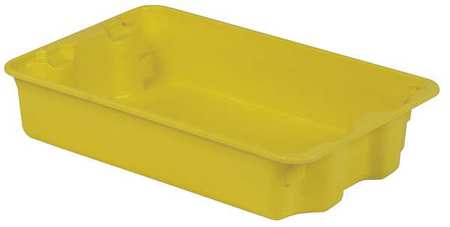 Stack And Nest Bin,24-5/16 In L,yellow (