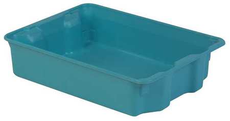 Stack And Nest Bin,25-5/16 In L,blue (1