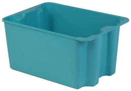 Stack And Nest Bin,27-1/2 In L,blue (1 U