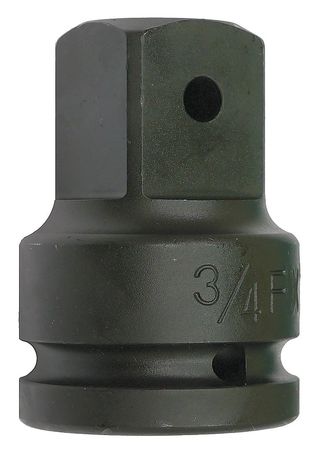 Impact Socket Adapter,3/4 X 1 In Drive (