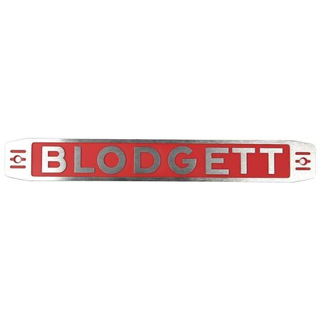 Nameplate, Blodgett Assembly (1 Units In