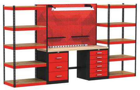 Modular Shelving Set,78" H,168" W,24" D