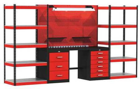 Modular Shelving Set,78" H,168" W,24" D