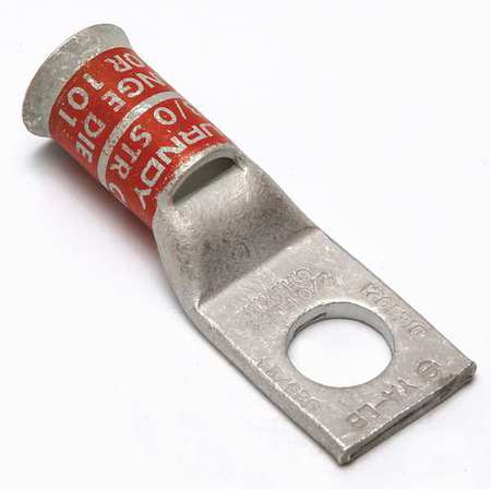 One Hole Lug Compress Connector,2/0 Awg