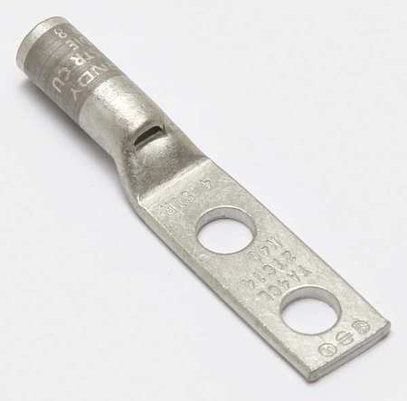 Two Hole Lug Compression Connector,4 Awg