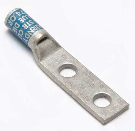 Two Hole Lug Compression Connector,6 Awg
