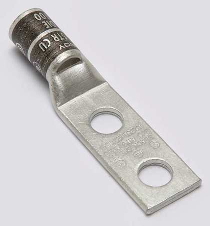Two Hole Lug Compress Connector,2/0 Awg