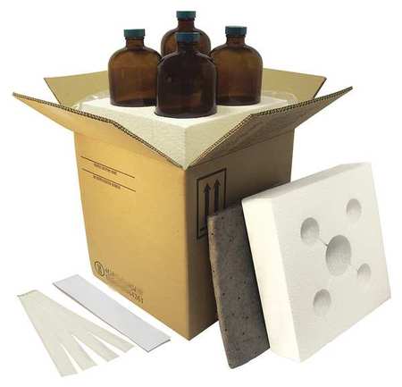 Hazmat Shipping Kit,(4) 4 Oz Bottles,pk4