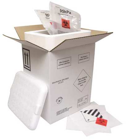 Hazmat Shipping Kit,6 In X 9-1/8 In,pk4