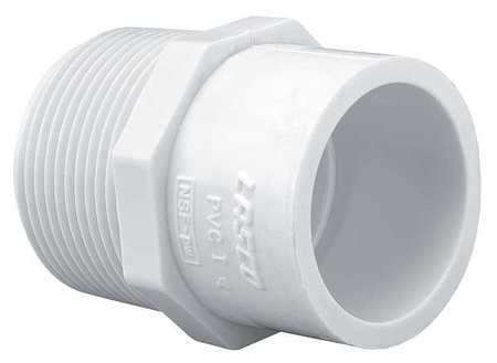 Male Adapter,1-1/2 X 1-1/4 In,mpt X Slip