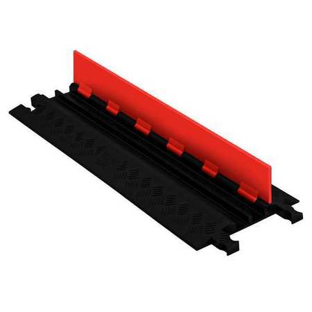 Cable Protector,hinged,2 Channels,3 Ft.