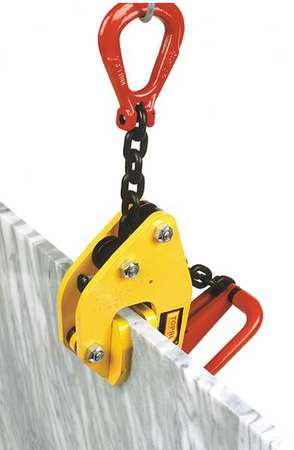 Nonmarring Plate Clamp,3300 Lb,1-1/8 In