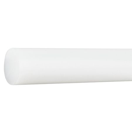 Rod Stock,hdpe,1",48",off White (1 Units