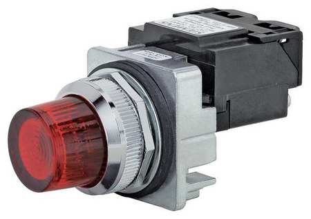 Pilot Light,led,transformer,red,120vac (