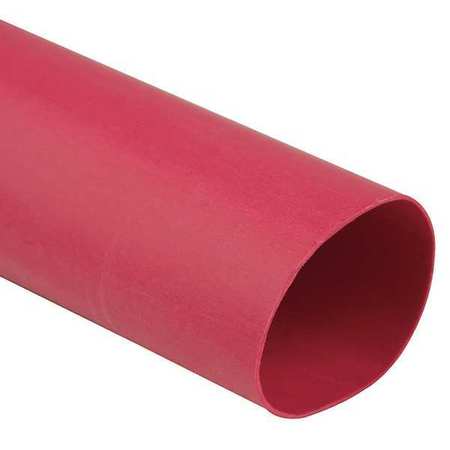 Shrink Tubing,0.25in Id,red,4ft,pk25 (1