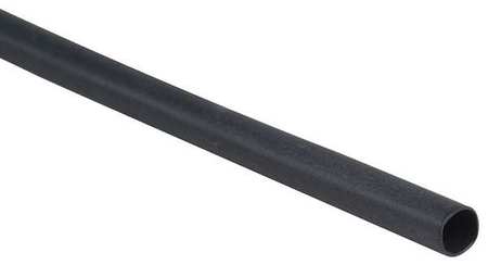 Shrink Tubing,0.5in Id,black,6in,pk25 (1