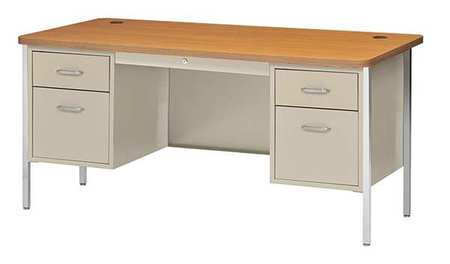 Teachers Desk,60x29-1/2x30",putty (1 Uni