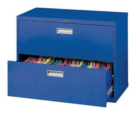 Lateral File Cabinet,2 Drawer,blue (1 Un