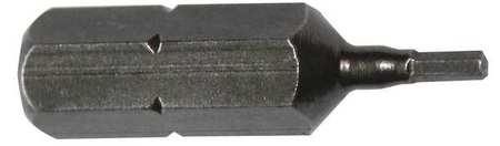 Insert Bit,metric,1/4",hex,3mm,1",pk5 (1