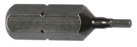 Insert Bit,metric,1/4",hex,1.5mm,1",pk5