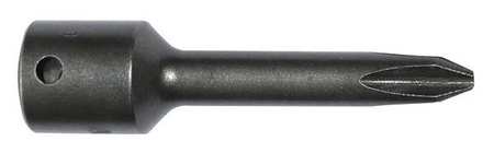 Socket Bit,3/8 In. Dr,#4 Phillips,pk5 (1