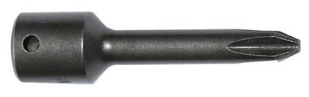 Socket Bit,1/4 In. Dr,#1 Phillips,pk5 (1