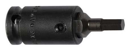 Socket Bit,3/8 In. Dr,1/8 In. Hex,pk5 (1