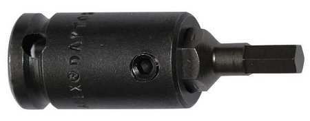 Socket Bit,3/8 In. Dr,3/16 In. Hex,pk5 (