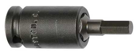 Socket Bit,3/8 In. Dr,8mm Hex,pk5 (1 Uni