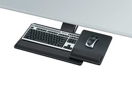 Keyboard Tray,blk,glide Track 21-3/4 In.