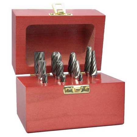 Carbide Bur Set,aluma Cut,1/4 In,10 Pc (