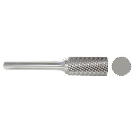 Carbide Bur,cylinder,1/8",single Cut (1