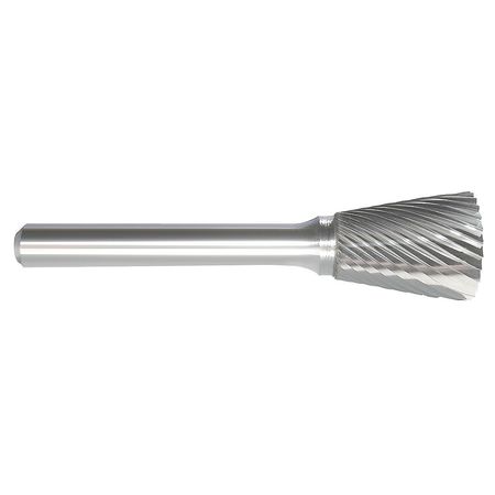 Carbide Bur,inverted Cone,5/8",single Ct