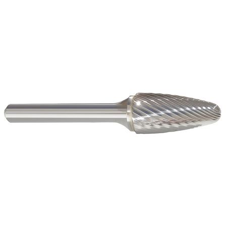 Carbide Bur,tree,1/4",single Cut,sf-1 (1