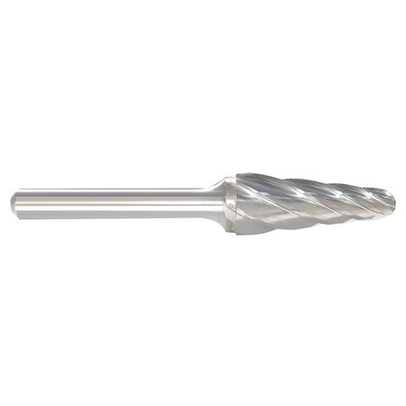 Carbide Bur,14 Deg Taper Radius,3/8" (1