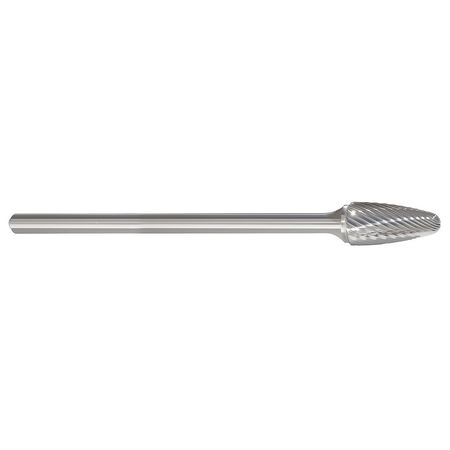 Carbide Bur,tree,1/4",single Cut,sf-1l6