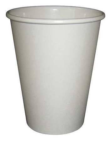 Disposable Hot Cup,12 Oz.,white,pk1000 (