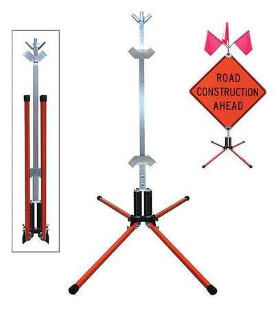 Sign Stand,rigid,steel,36 In. (1 Units I