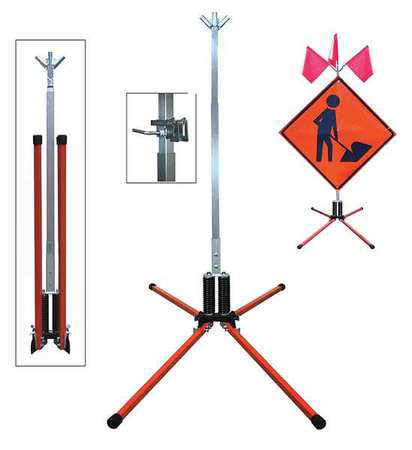 Sign Stand,roll-up,steel,36 In. (1 Units