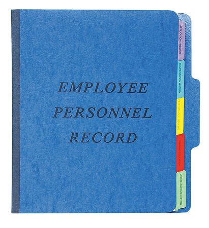 Employee/personnel File Folder,blue (1 U