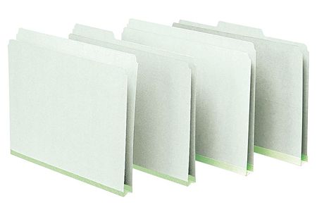 Letter File Folders,green,pk25 (1 Units