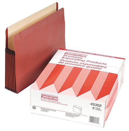 Expand File Folder,red,fiber/manila,pk5