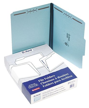 Letter File Folders,blue,pk25 (1 Units I