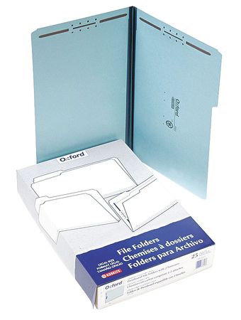 Legal File Folders,blue,pk25 (1 Units In