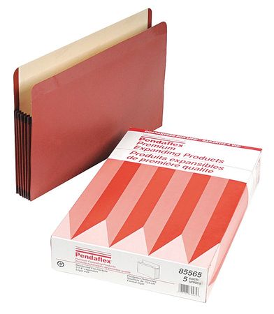 Expand File Folder,red,fiber/manila,pk5