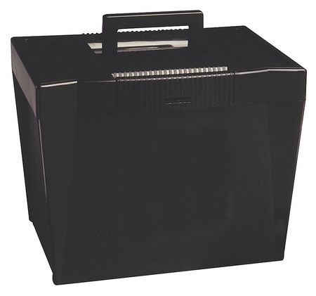 Portable File Box,black (1 Units In Ea)