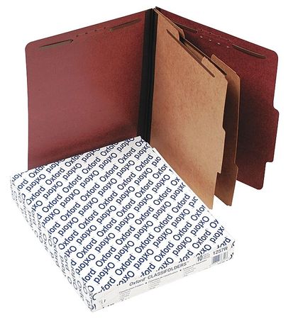 Letter File Folders,red,pk10 (1 Units In