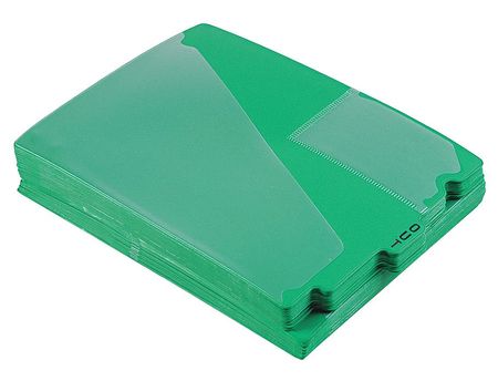 Outguides,preprinted Tabs,green,pk50 (1